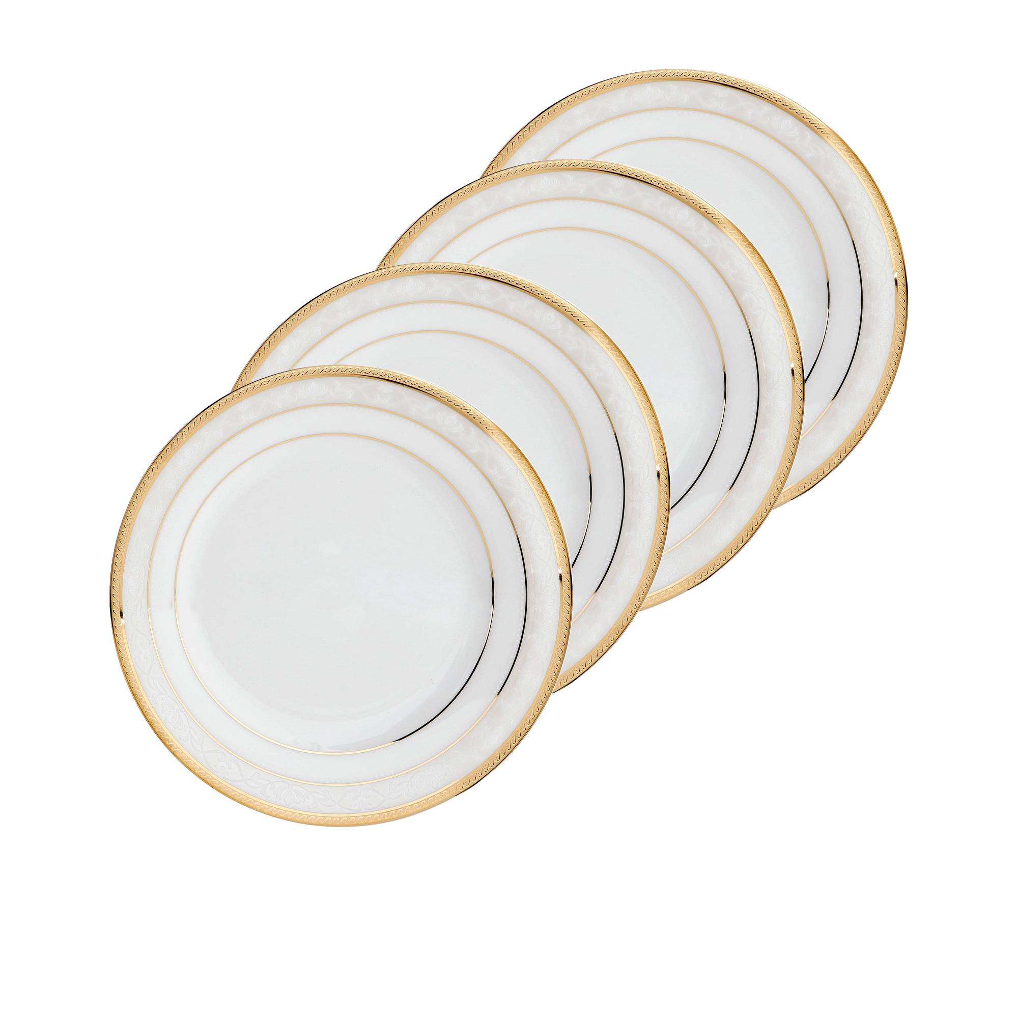 Noritake Hampshire Gold Plate 27cm Set of 4 | Kitchen Warehouse